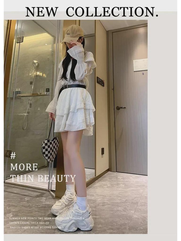 2024 Winter Plus Velvet Dad Shoes - Korean Style Women's Height-Increasing Sports Sneakers, Warm and Casual (FB3306-2)