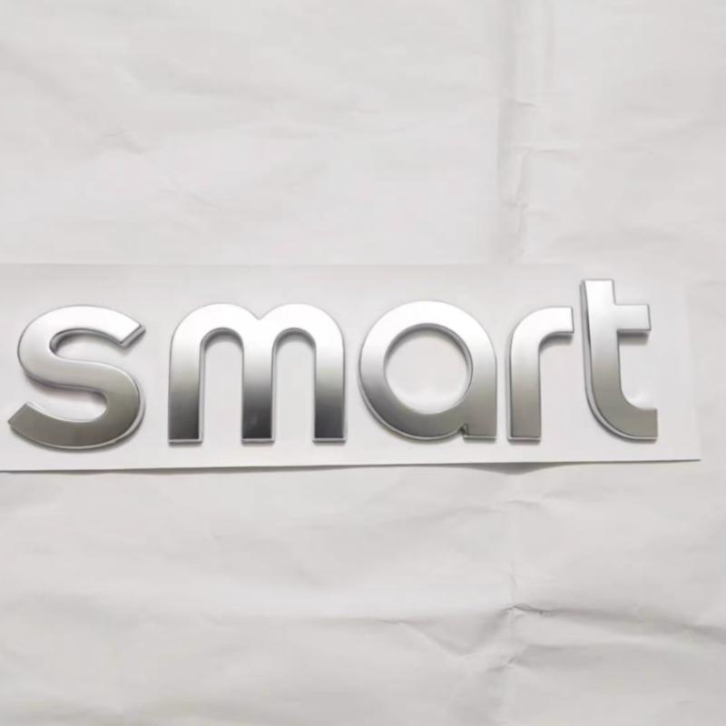 Suitable for smart car logo modification Genie No. 1 No. 3 cover letter car sticker rear tail label BRABUS label