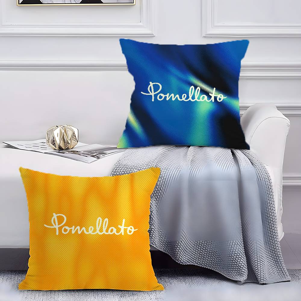 Unique Luxury Design Pomellato-A Pillow Case Anti-dustmite Pillowcase Invisible Zipper Silky Short Plush Sofa Cushion Cover