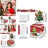 Festive Red Christmas Tree Money Box With Paper Construction For Party Atmosphere And Gifting
