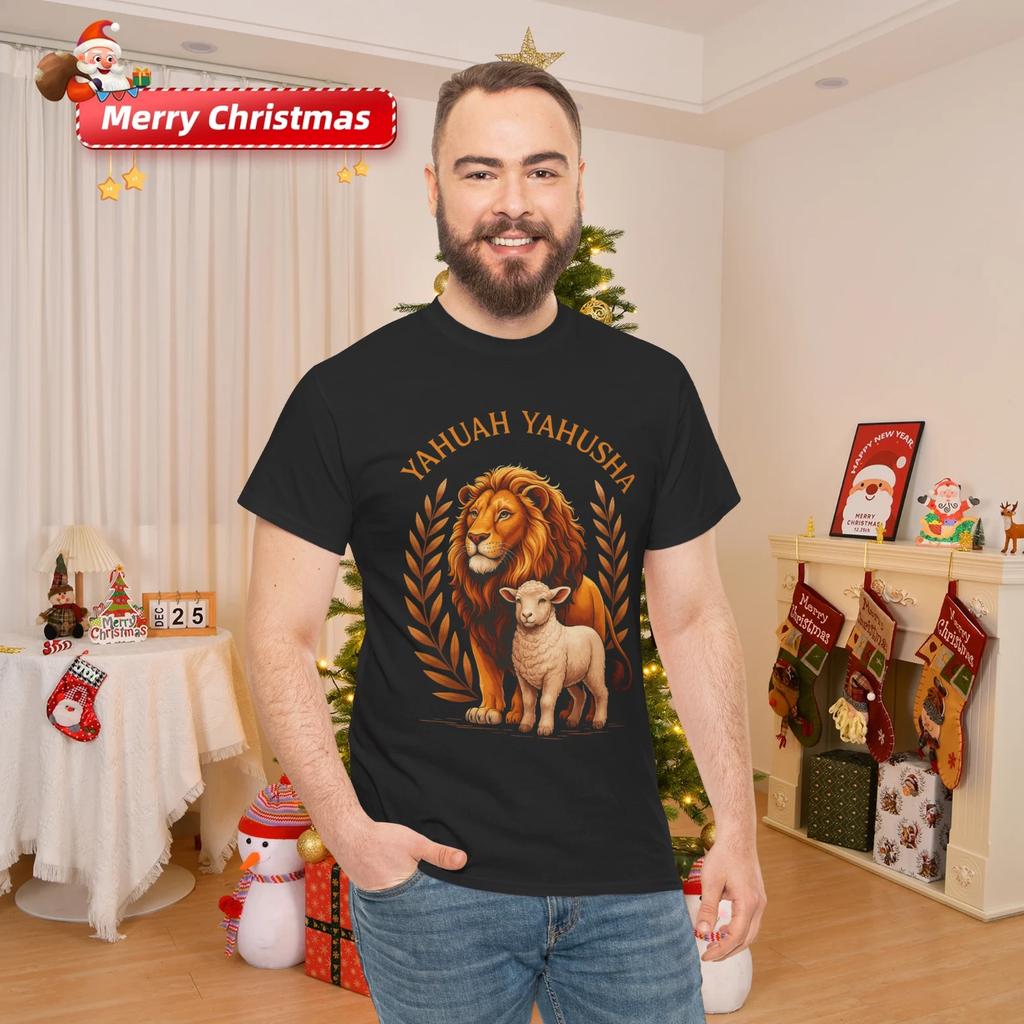 Lion of Judah and Lamb Yahuah Yahusha T- Shirt