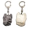 Briard, Berger de Brie - посеребренный брелок для ключей с собакой, украшение для сумки, подвеска на рюкзак от бренда