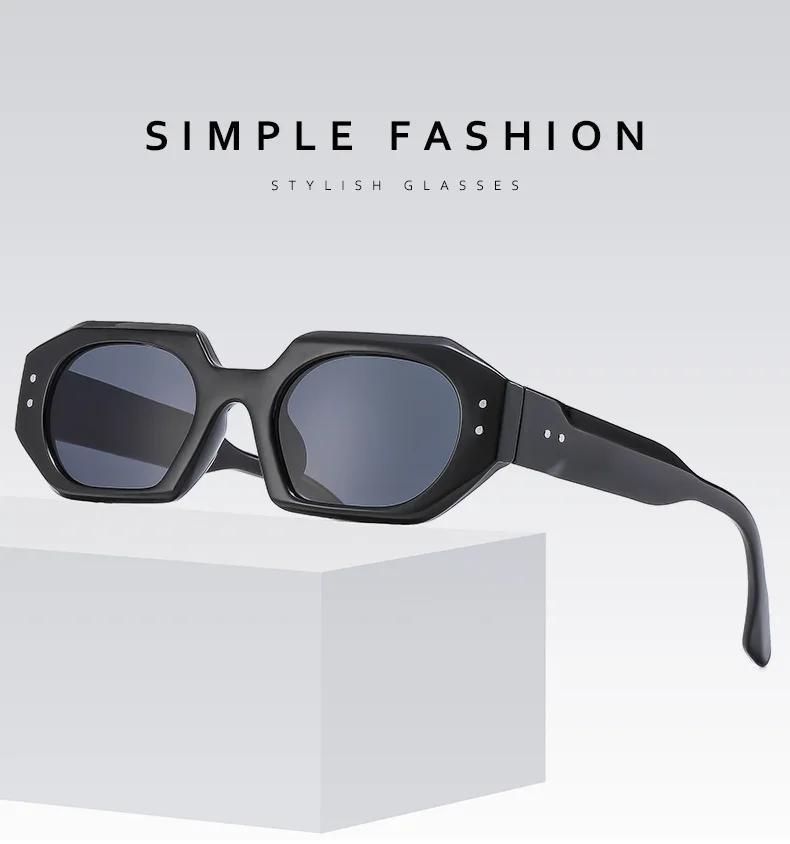 Модные Солнцезащитные Очки Женские Мужские Квадратные Пластиковые Винтажные Стильные Оверсайз Женские Солнцезащитные Очки Ретро Отпуск