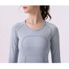 Женская футболка 2.0 для йоги с длинным рукавом, быстросохнущая - Высокоэластичная, облегающего кроя для бега и пилатеса.