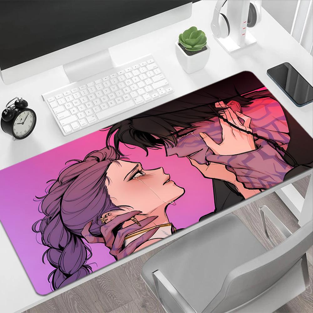 Fantasy Sword Dance Trio Large Mouse Pad Keyboard Mat Desktop Mouse Pad Non-Slip Rubber Base Perfect for Office Laptop Gaming Setup