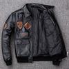 Air Force Pilot Leather Jacket G1 Sheepskin Genuine Leather Motorcycle Jacket Men's Cotton Jacket