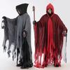Хэллоуин Костюм Косплей Дементоров Призрака для Мужчин Женщин Готический Ужас Зомби Череп Плащи с Капюшоном День Мертвых Наряды для Вечеринки