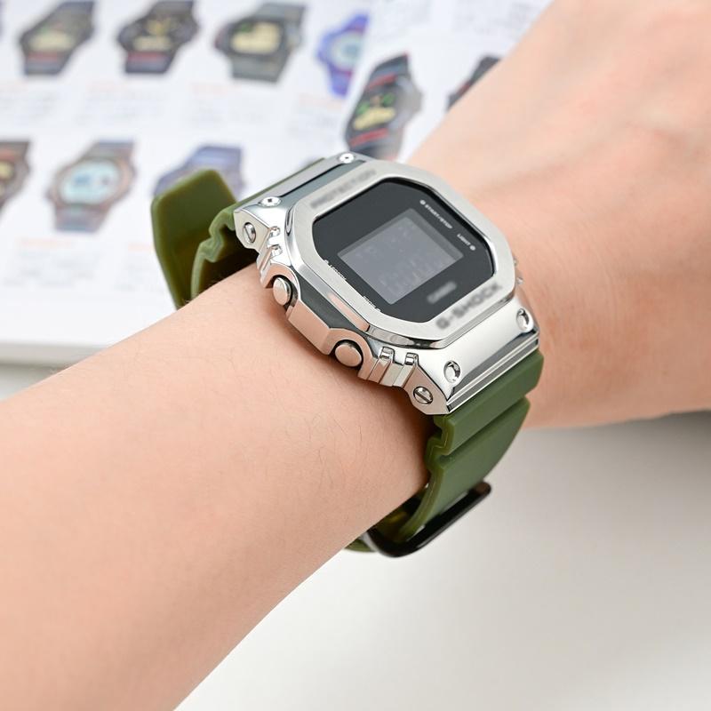 16mm Watch Strap For Casio G-Shock GM-5600/GA2100/GM2100 Quick Release TPU Sport Diving Gshock Watchband Bracelet