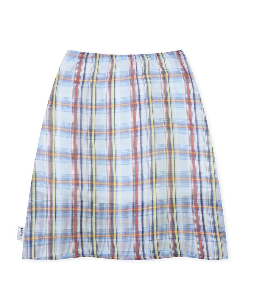 Lunakihu Wxsk018 Natsu Omokage Chiffon Midi Skirt (Check)