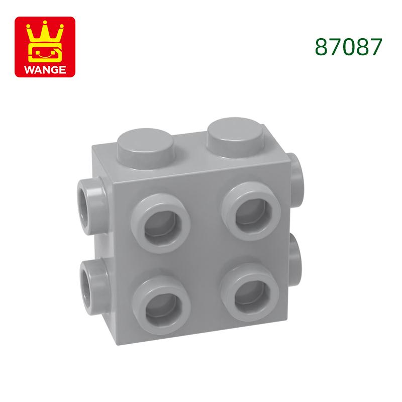 Non-Toxic 73Pcs/Lot 87087 4 Sides 4 Holes Building Blocks Moc Accessories Compatible With Bricks Diy Children Toy Gift