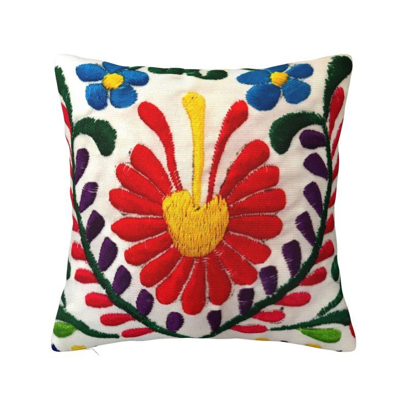 Mexican Otomi Bird Luxury Throw Pillow Covers Home Decorative Animal Embroidery Car Cushion