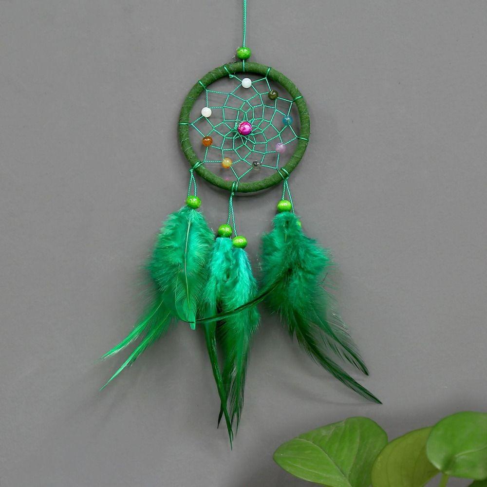Feather Dream Catching Net Pendant With Tassels Home Wall Decoration New Wind Chime Pendant Room