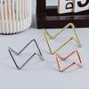 Photography Props Glass Sphere Holder Metal Minerals Relics Rocks Support  for Home Decoration