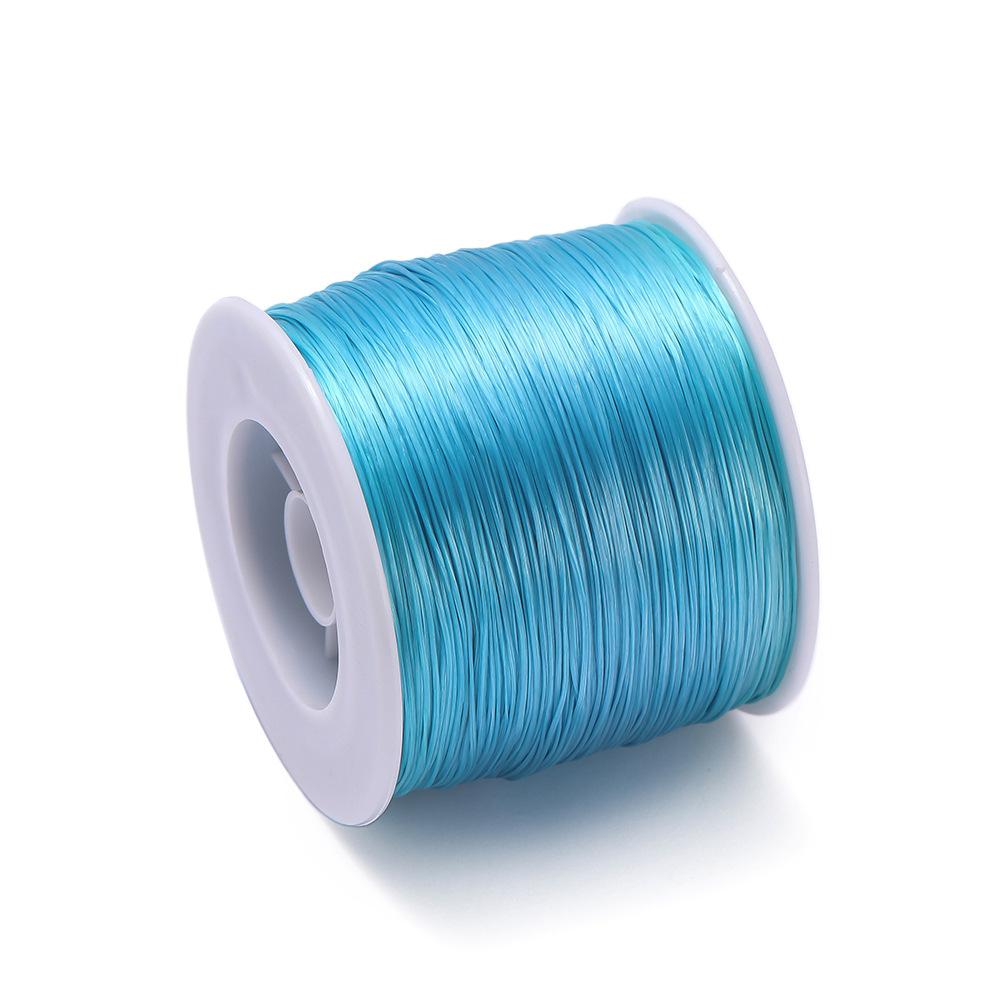 0,8 мм Корейская импортная эластичная леска, плоская шелковая эластичная леска ТПУ, эластичная леска для бисера, сделай сам, браслет, ожерелье, бусины