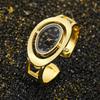 Gold Bangle Watches Luxury Fashion Round Dial Ladies Quartz Bracelet Watch Elegant Female Clock Women's