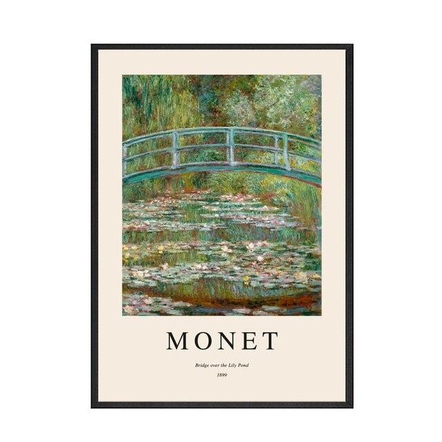 Morning On The Seine Water Lily Pond Landscape Art Print Monet Poster Canvas Painting Wall Picture For Living Room Home Décor