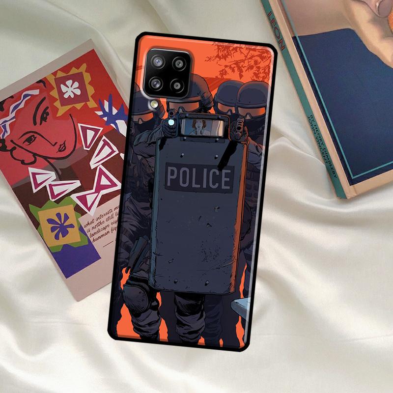 Чехол для телефона Police для Samsung Galaxy A56 A36 A06 A13 A53 A32 A12 A22 A52 A35 A26 A16 A55 A15 A54 A34 A14