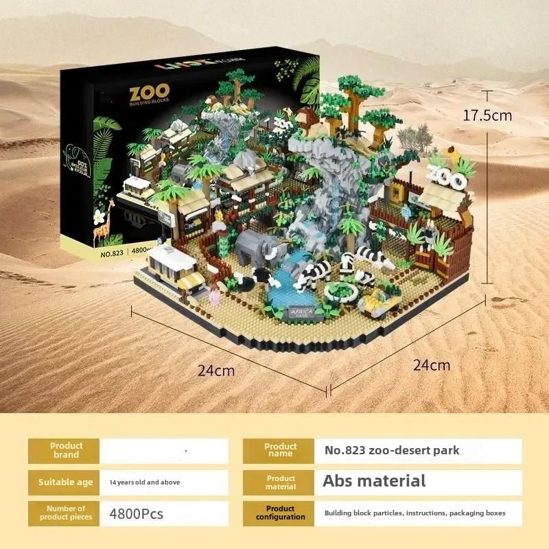 5000 шт. Новая коллекция Park Series Строительные блоки Микрочастицы Игрушки Сложные подарки на день рождения для мальчиков и девочек