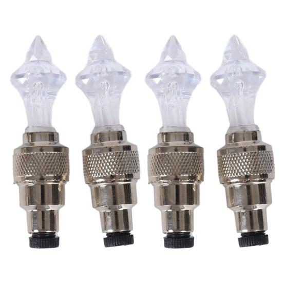 2/4 шт. Велосипедный вентиль для шины Свет Умный датчик Светодиодный фонарь на колесо велосипеда Ночная езда Цветной Декоративная лампа для вентиля дорожного или горного велосипеда Велосипедные аксессуары