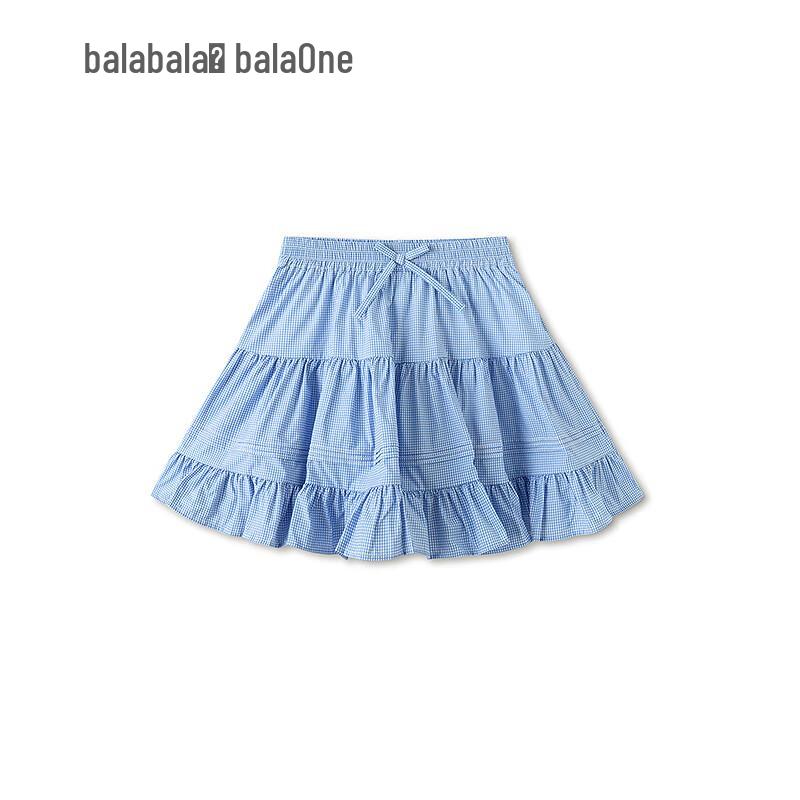 Милая клетчатая юбка для девочек Balabala с бантом