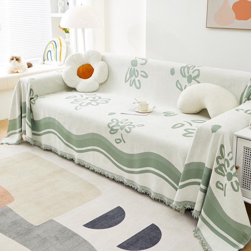 Chenille Sofa Towel Four Seasons Universal Living Room Sofa Cover Double-Sided Non-Slip Sofa Cover Towel
