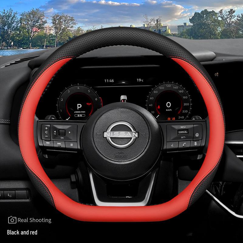 Ультратонкий нескользящий чехол на руль для 2024 Nissan Land Cruiser, улучшение интерьера
