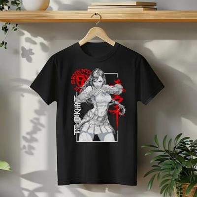 FINAL FANTASY 7 Тифа Локхарт Аниме Футболка Тифа Подарки для Геймеров Стильная Японская Рубашка Final Fantasy