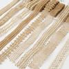 1 Roll 2M Burlap Rustic Ribbon Long Hollow Design Jute Rope Lace Burlap Ribbon Wedding