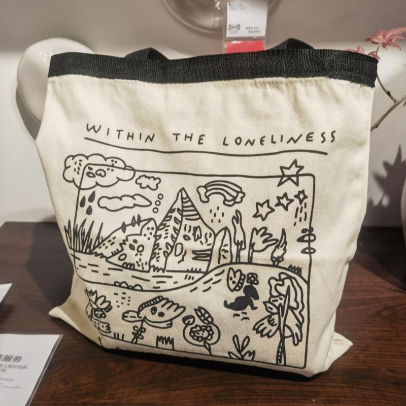 Холщовая сумка Ins плечо большой емкости Forest Handbag сумка для покупок