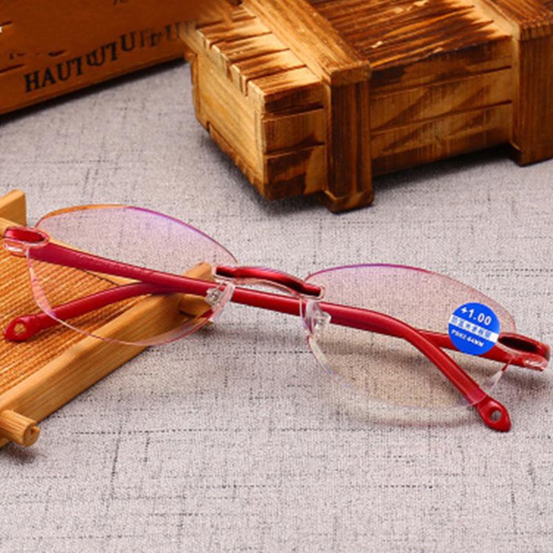 1 шт., безрамные очки для чтения, модные очки для чтения, антисиние очки для чтения