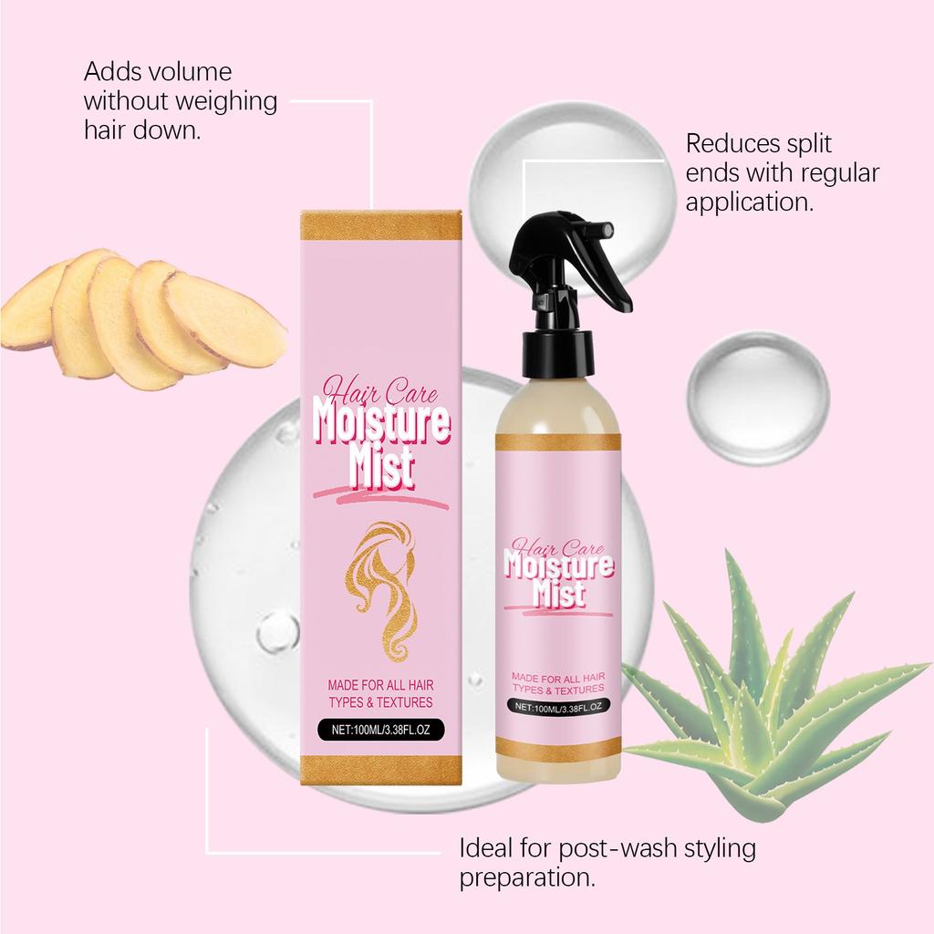 Несмываемый разглаживающий спрей Увлажняющий волосы Улучшает пушистость и придает легкость Несмываемый спрей для волос 100 мл