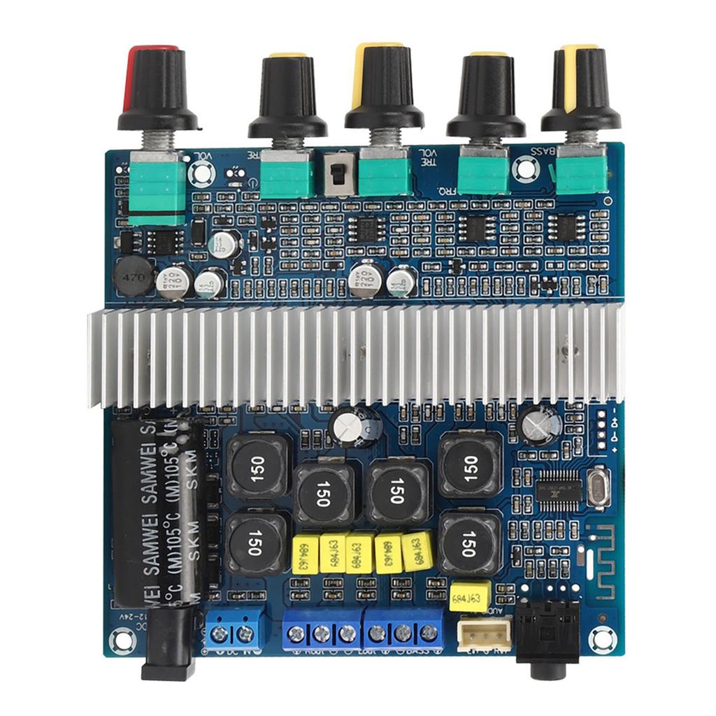 2.1 Плата сабвуфера, модуль цифрового усилителя высокой мощности, готовая плата Fever 12-24 В, 100 Вт + 50 Вт + 50 Вт
