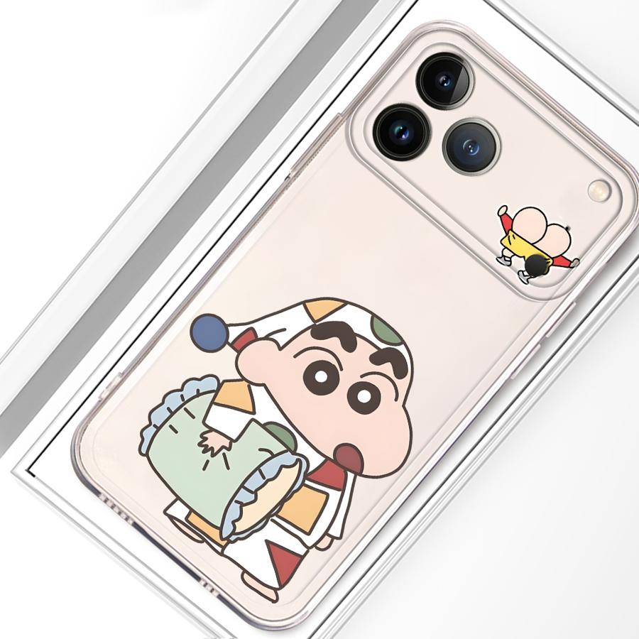 Case for iPhone 17 Pro Max 16 14 Plus XR 12 Mini 15 13 Pro XS Max 11 Air 7 8 Soft Phone Cover Crayon Shin Chan