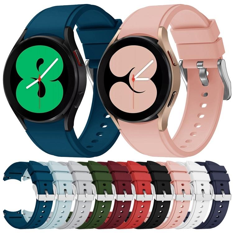 Силиконовый ремешок для Samsung Galaxy Watch4 Classic 46 мм(Темно-синий)