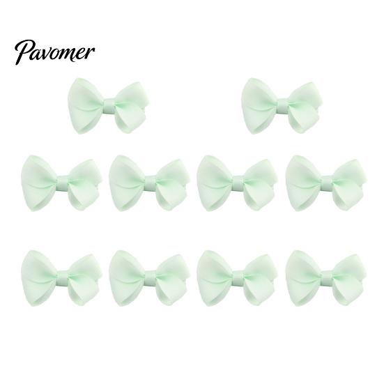 Soft Ribbon Hair Pins for Babies 10Pcs Baby Clips, Bows, Fully Covered Barrette Grosgrain Clip Toddler Bow Clips Girls Infants & Toddlers, No Tugging
