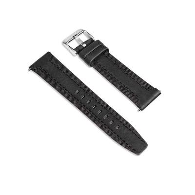 Timberland BAINBRIDGE S Черный для Мужчин и Ремешок для Умных Часов Apple Watch TDOUL0000401, Кожаный, 20 мм, Женский, Совместимый,