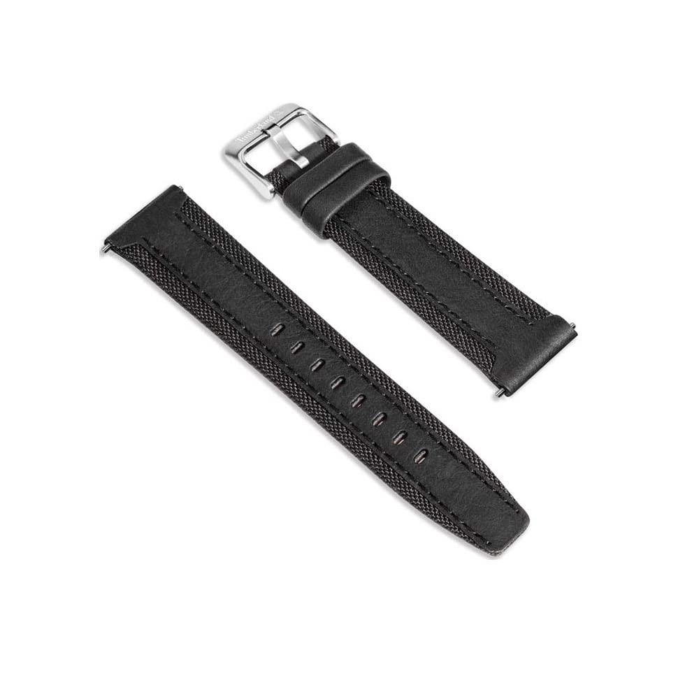 Timberland BAINBRIDGE S Черный для Мужчин и Ремешок для Умных Часов Apple Watch TDOUL0000401, Кожаный, 20 мм, Женский, Совместимый,