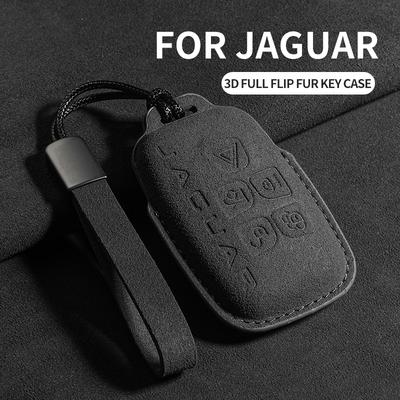 Чехол для ключа автомобиля для Land Rover Range Rover Sport Evoque Freelander Velar Discovery 4 Jaguar XE XJ XF Замшевая брелок-ключница для автомобиля