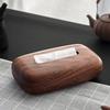 Vintage Tissue Dispenser Smooth-surfaced Tissue Paper Holder Modern Walnut Tissue Box  Bath Room