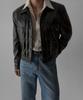 BOWLOW PRODUCT Leather Trucker Jacket [Dark Brown]