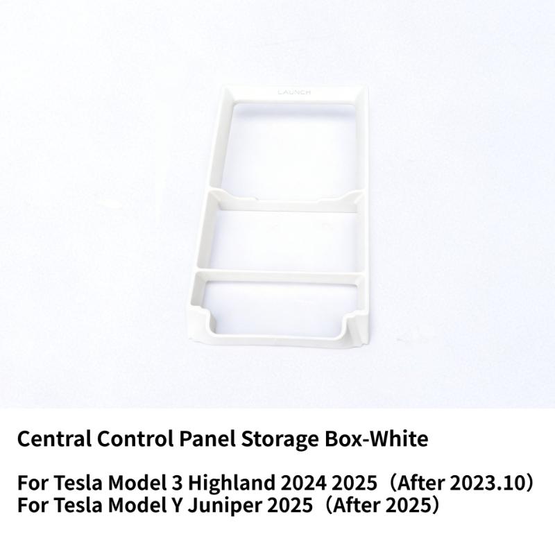 For Tesla Model 3 Highland Model Y Juniper 2025 Central Control Panel Storage Box Panel Frame Glasses Case Storage Accessories