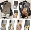 Милые животные Цепкие кошки Для Samsung Galaxy A73,31,71,53,32,72,Note,22,41,8,9,52,J7,Мягкий черный силиконовый чехол