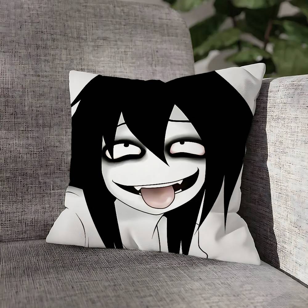 Жуткий городской убийца Джефф Наволочка для диванного декора Автомобиль Офис Комната Принт Наволочка Украшения и Защитник