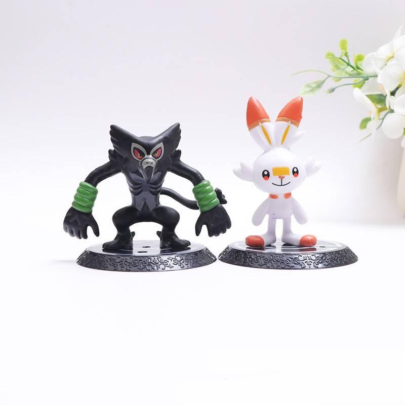 Adorable Pvc Action Figures Set Featuring 6 Unique Pocket Monsters Collectibles