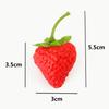 30 Pack Artificial Fruit Lifelike Simulation Red Strawberry Fake Fruit Artificial Strawberries for Home Kitchen Cabinet Shop Supermarket Decor