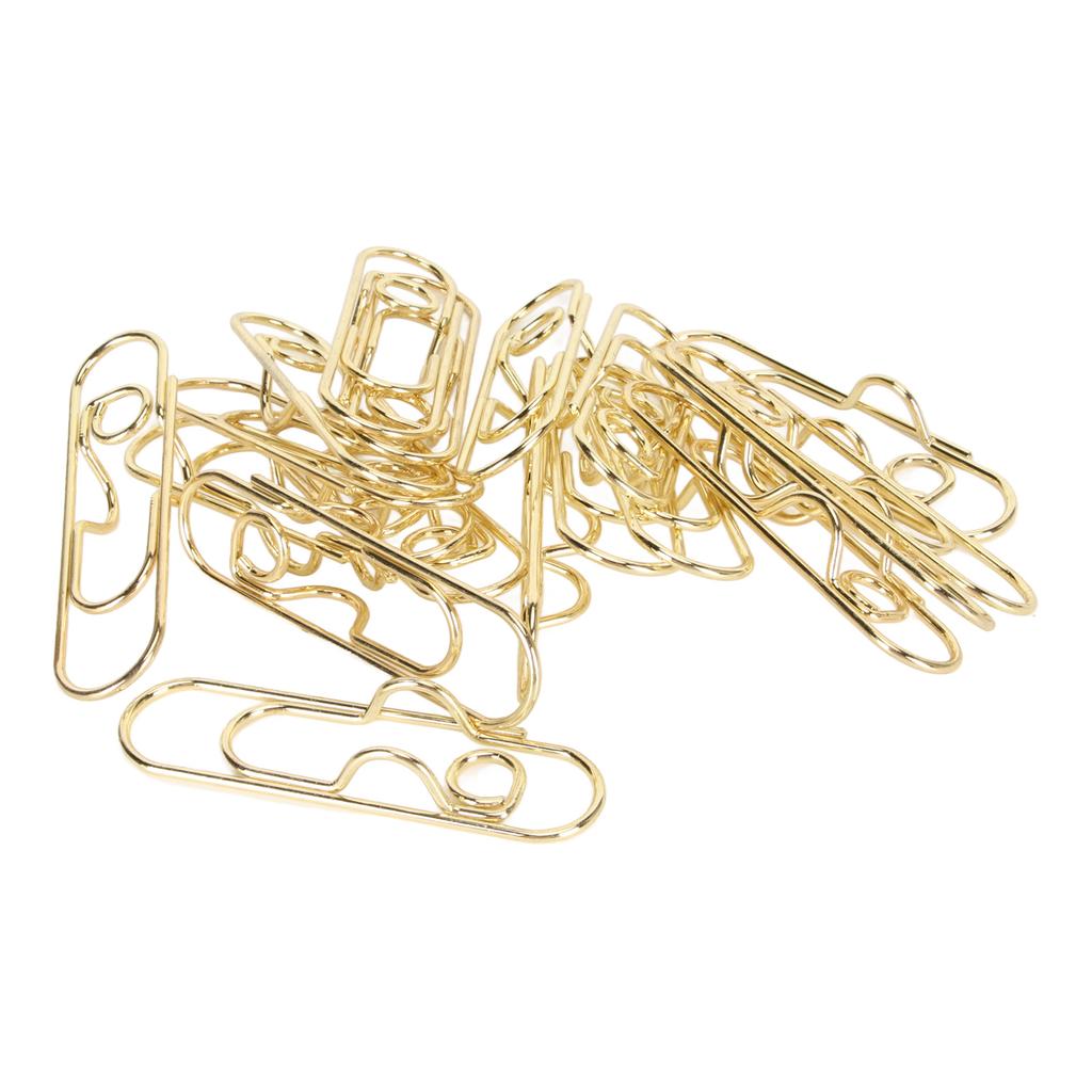 40 шт. зажимов для ручек из углеродистой стали, золотые зажимы для ручек, маленькие портативные зажимы для канцелярских принадлежностей 