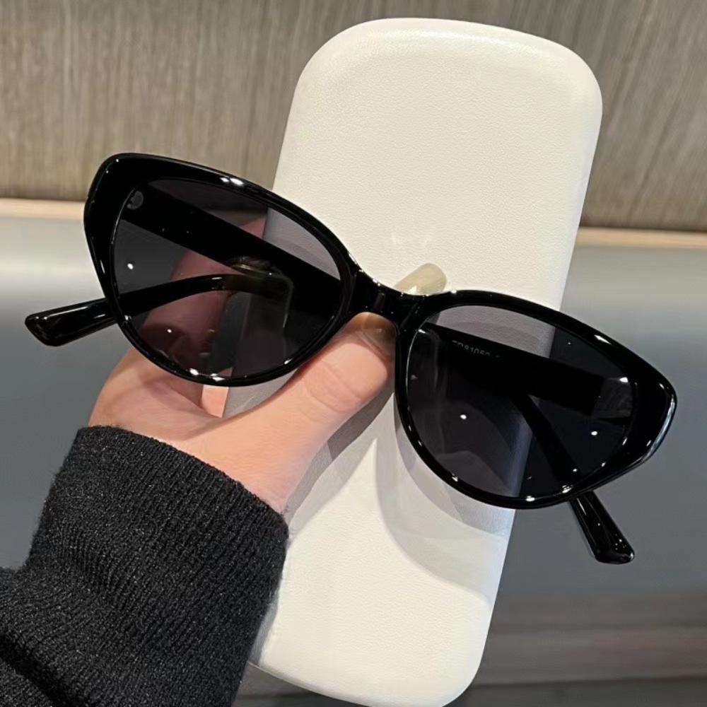 Модные солнцезащитные очки Cat Eye с защитой UV400, овальные очки, ретро женские солнцезащитные очки для покупок, вождения, путешествий