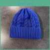 Mens Elastic Knit Cap With Letter Decoration Cozy Winter Sport Beanie