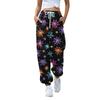 Women's Sports Pants With Pockets Fashion Print Elastic Waist Pants Casual Sweatpants Pants