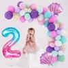Balloon chain set 12 inch mermaid tail balloon latex balloon birthday party decoration balloon
